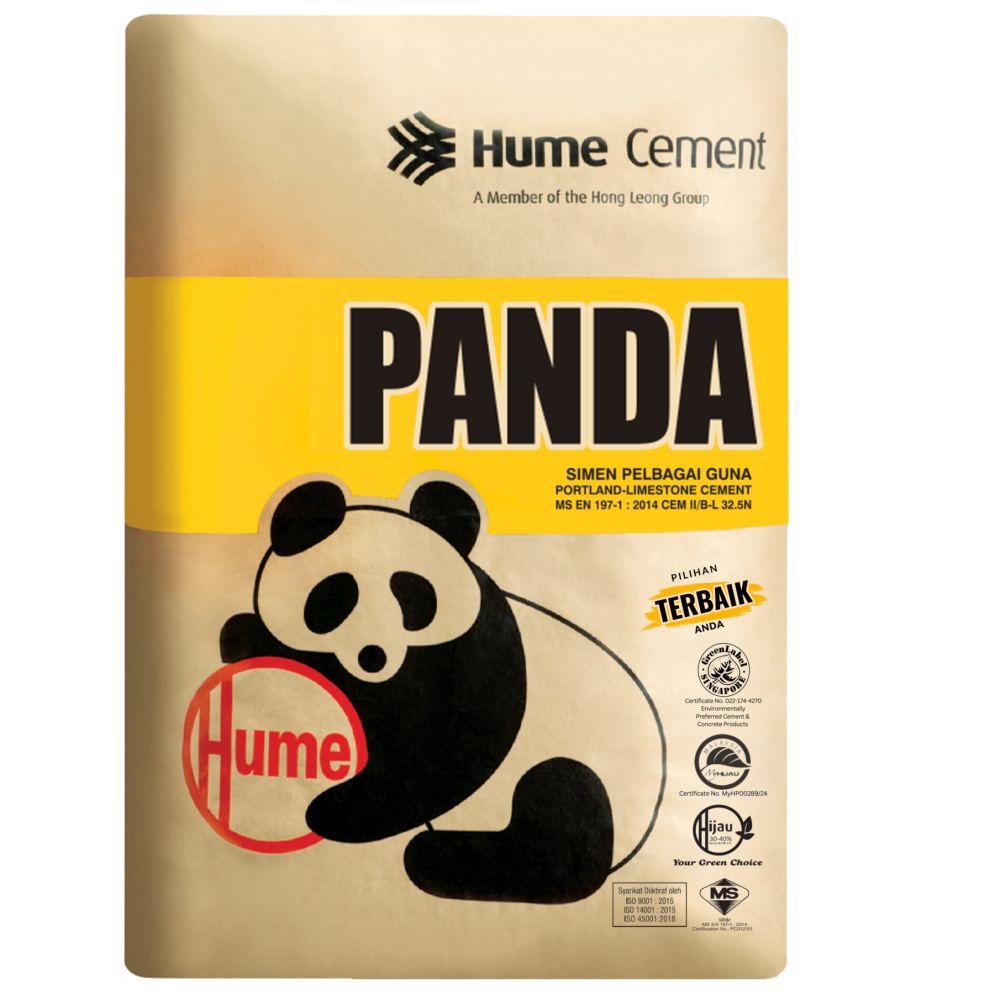 PANDA YELLOW CEMENT BAG